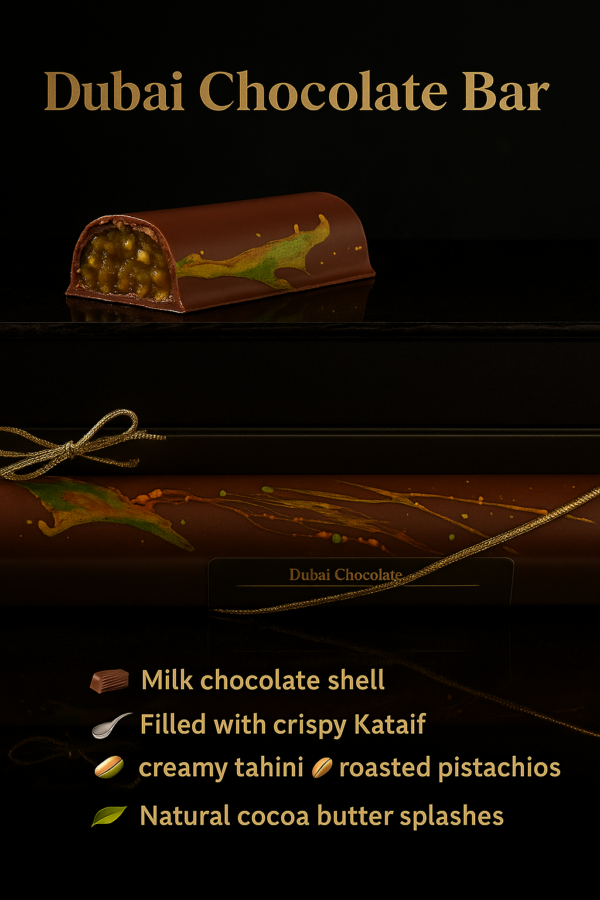 Dubai Chocolate (Pistachio Kunafa)